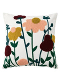 Wild Bloom Bouquet Hand-Tufted Cushion Cover