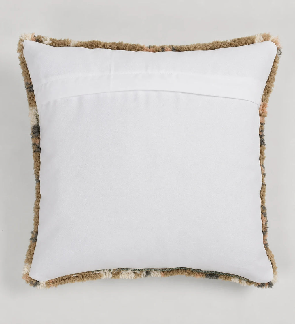 Vintage Blossom Branch Hand-Tufted Wool Pillow Cover