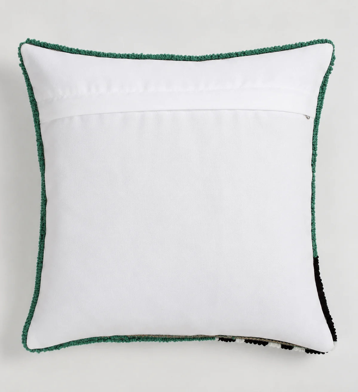 Wild Elegance Zebra Hand-Tufted Wool Pillow Cover