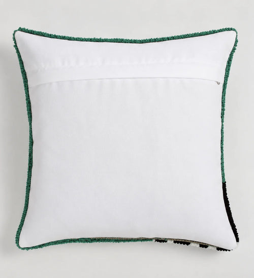 Wild Elegance Zebra Hand-Tufted Wool Pillow Cover