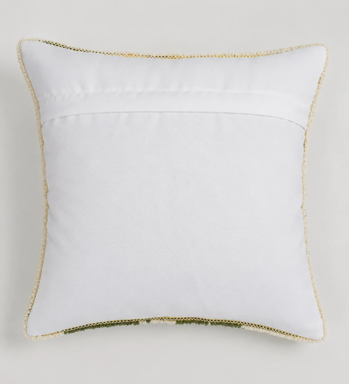 Golden Sunflower Garden Hand-Tufted Wool Pillow Cover
